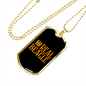Real Beagle Necklace Stainless Steel or 18k Gold Dog Tag 24" Chain-Express Your Love Gifts