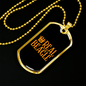 Real Beagle Necklace Stainless Steel or 18k Gold Dog Tag 24" Chain-Express Your Love Gifts