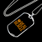 Real Beagle Necklace Stainless Steel or 18k Gold Dog Tag 24" Chain-Express Your Love Gifts