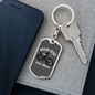 Real Bikers Biker Keychain Stainless Steel or 18k Gold Dog Tag Keyring-Express Your Love Gifts