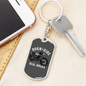 Real Bikers Biker Keychain Stainless Steel or 18k Gold Dog Tag Keyring-Express Your Love Gifts