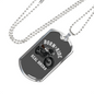 Real Bikers Biker Necklace Stainless Steel or 18k Gold Dog Tag 24"-Express Your Love Gifts