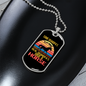 Real Grandpa's Ride a Horse Horse Necklace Stainless Steel or 18k Gold Dog Tag 24" Chain-Express Your Love Gifts