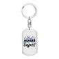 Real Heroes Don'T Wear Capes Keychain Stainless Steel or 18k Gold Dog Tag Keyring-Express Your Love Gifts
