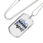Real Heroes Don'T Wear Capes Necklace Stainless Steel or 18k Gold Dog Tag 24"-Express Your Love Gifts
