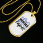 Real Heroes Don'T Wear Capes Necklace Stainless Steel or 18k Gold Dog Tag 24"-Express Your Love Gifts