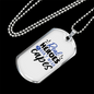 Real Heroes Don'T Wear Capes Necklace Stainless Steel or 18k Gold Dog Tag 24"-Express Your Love Gifts
