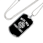 Real Men Fight Fires Necklace Stainless Steel or 18k Gold Dog Tag 24" Chain-Express Your Love Gifts