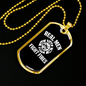 Real Men Fight Fires Necklace Stainless Steel or 18k Gold Dog Tag 24" Chain-Express Your Love Gifts