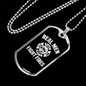Real Men Fight Fires Necklace Stainless Steel or 18k Gold Dog Tag 24" Chain-Express Your Love Gifts
