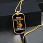 Real State Broker German Shepherd Necklace Stainless Steel or 18k Gold Dog Tag 24" Chain-Express Your Love Gifts
