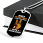 Real State Broker German Shepherd Necklace Stainless Steel or 18k Gold Dog Tag 24" Chain-Express Your Love Gifts