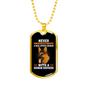 Real State Broker German Shepherd Necklace Stainless Steel or 18k Gold Dog Tag 24" Chain-Express Your Love Gifts