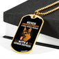 Real State Broker German Shepherd Necklace Stainless Steel or 18k Gold Dog Tag 24" Chain-Express Your Love Gifts