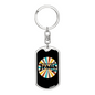 Really Like Jesus Keychain Stainless Steel or 18k Gold Dog Tag Keyring-Express Your Love Gifts