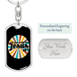 Really Like Jesus Keychain Stainless Steel or 18k Gold Dog Tag Keyring-Express Your Love Gifts
