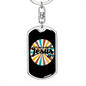 Really Like Jesus Keychain Stainless Steel or 18k Gold Dog Tag Keyring-Express Your Love Gifts