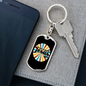 Really Like Jesus Keychain Stainless Steel or 18k Gold Dog Tag Keyring-Express Your Love Gifts