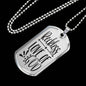 Reckless Love Of God Necklace Stainless Steel or 18k Gold Dog Tag 24" Chain-Express Your Love Gifts