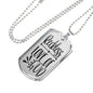 Reckless Love Of God Necklace Stainless Steel or 18k Gold Dog Tag 24" Chain-Express Your Love Gifts