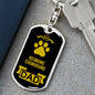 Redbone Coonhound Keychain Stainless Steel or 18k Gold-Express Your Love Gifts