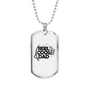 Reel Cool Dad Fish & Rod Fishing Necklace Stainless Steel or 18k Gold Dog Tag 24" Chain-Express Your Love Gifts
