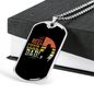 Reel Cool Dad Fishing Dad Necklace Stainless Steel or 18k Gold Dog Tag 24" Chain-Express Your Love Gifts