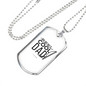Reel Cool Dad Fishing Rod Necklace Stainless Steel or 18k Gold Dog Tag 24" Chain-Express Your Love Gifts