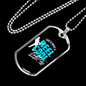 Reel Cool Dad Looks Like Dog Tag Stainless Steel or 18k Gold 24" Chain-Express Your Love Gifts