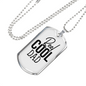 Reel Cool Dad Necklace Stainless Steel or 18k Gold Dog Tag 24" Chain-Express Your Love Gifts