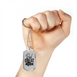 Reel Great Dad Necklace Stainless Steel or 18k Gold Dog Tag 24" Chain-Express Your Love Gifts