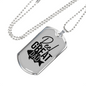 Reel Great Dad Necklace Stainless Steel or 18k Gold Dog Tag 24" Chain-Express Your Love Gifts