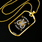 Reel Happy Fishing Necklace Stainless Steel or 18k Gold Dog Tag 24" Chain-Express Your Love Gifts