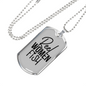 Reel Women Fish Fishing Necklace Stainless Steel or 18k Gold Dog Tag 24" Chain-Express Your Love Gifts