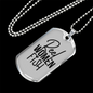 Reel Women Fish Fishing Necklace Stainless Steel or 18k Gold Dog Tag 24" Chain-Express Your Love Gifts