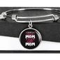 Regular Cat Mom Bracelet Stainless Steel or 18k Gold Circle Bangle-Express Your Love Gifts