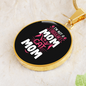 Regular Cat Mom Circle Necklace Stainless Steel or 18k Gold 18-22"-Express Your Love Gifts