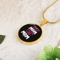 Regular Cat Mom Circle Necklace Stainless Steel or 18k Gold 18-22"-Express Your Love Gifts