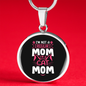 Regular Cat Mom Circle Necklace Stainless Steel or 18k Gold 18-22"-Express Your Love Gifts