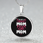 Regular Cat Mom Circle Necklace Stainless Steel or 18k Gold 18-22"-Express Your Love Gifts