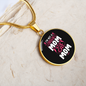 Regular Cat Mom Circle Necklace Stainless Steel or 18k Gold 18-22"-Express Your Love Gifts