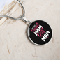 Regular Cat Mom Circle Necklace Stainless Steel or 18k Gold 18-22"-Express Your Love Gifts