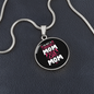 Regular Cat Mom Circle Necklace Stainless Steel or 18k Gold 18-22"-Express Your Love Gifts