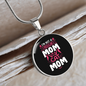 Regular Cat Mom Circle Necklace Stainless Steel or 18k Gold 18-22"-Express Your Love Gifts