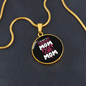 Regular Cat Mom Circle Necklace Stainless Steel or 18k Gold 18-22"-Express Your Love Gifts