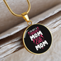 Regular Cat Mom Circle Necklace Stainless Steel or 18k Gold 18-22"-Express Your Love Gifts