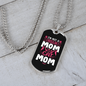 Regular Cat Mom Necklace Stainless Steel or 18k Gold Dog Tag 24" Chain-Express Your Love Gifts