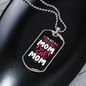 Regular Cat Mom Necklace Stainless Steel or 18k Gold Dog Tag 24" Chain-Express Your Love Gifts