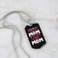 Regular Cat Mom Necklace Stainless Steel or 18k Gold Dog Tag 24" Chain-Express Your Love Gifts