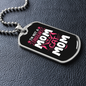 Regular Cat Mom Necklace Stainless Steel or 18k Gold Dog Tag 24" Chain-Express Your Love Gifts